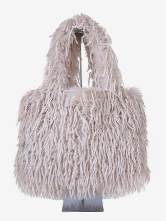 アイボリー レディースバッグ ラベンダー