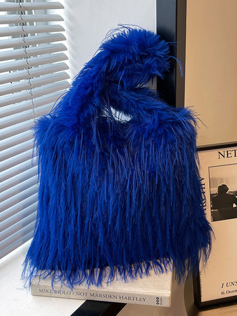 ブルー レディースバッグ ホワイト