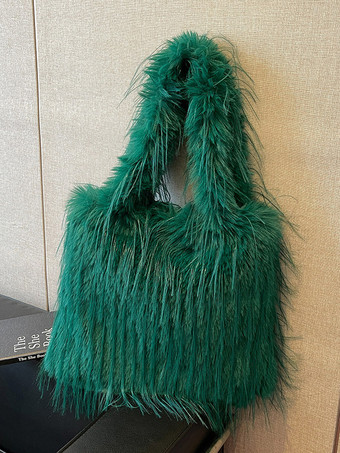 グリーン レディースバッグ ホワイト