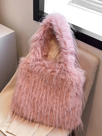 ピンクレディースバッグ ホワイト