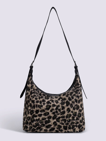 ライトブラウンレディースバッグ コーヒーブラウン ツートン シングルストラップ