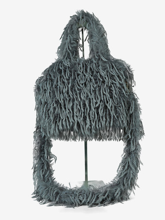 ダークグレー レディースバッグ エクリュ ホワイト クロスボディストラップ