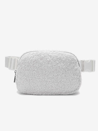 ホワイト レディースバッグ ブルー