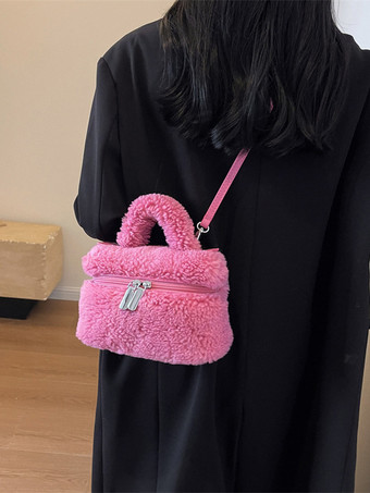 ローズレッドレディースバッグ ライトブラウン