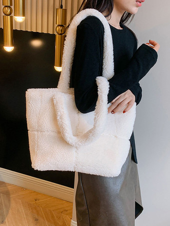 アイボリー レディースバッグ ブラック