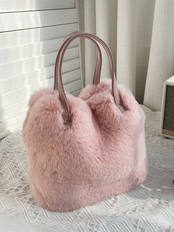 ピンクレディースバッグ ホワイト