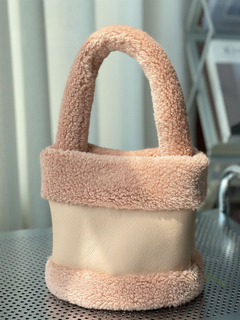 ピンクレディースバッグ ホワイト