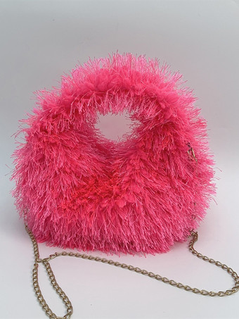 ローズレッドレディースバッグ ホワイト