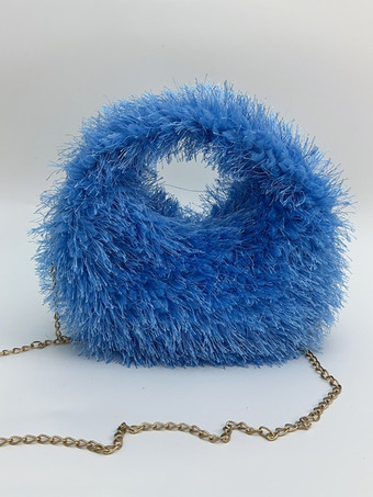 ブルー レディースバッグ ホワイト