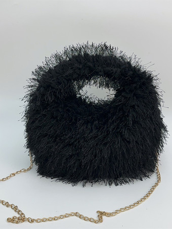 ブラック レディースバッグ ホワイト