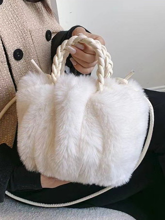 アイボリー レディースバッグ ブラック