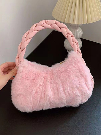 ピンクレディースバッグ エクリュホワイト