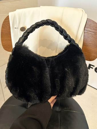 ブラック レディースバッグ エクリュホワイト