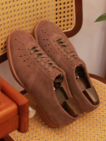 メンズカジュアルスニーカー牛革レトロスポーツスケートボードホワイトシューズ