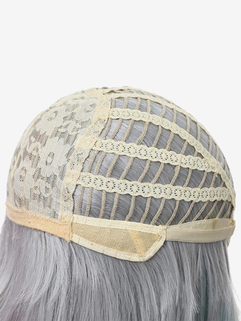 女性用ロングウィッグ シアン ストレート 耐熱ファイバー グラマラス 乱れたロング 合成ウィッグ