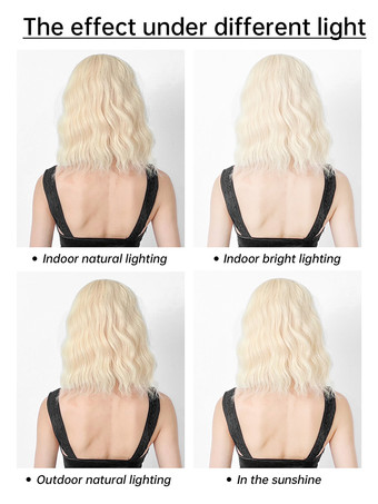 合成ウィッグ ゴールド 鈍いフリンジ 耐熱ファイバー レイヤード ショート ガールズ ショートウィッグ 女性用