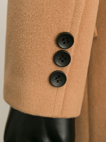 メンズジャケット マキシコート ラペルカラー シック スリムフィット オーバーコート