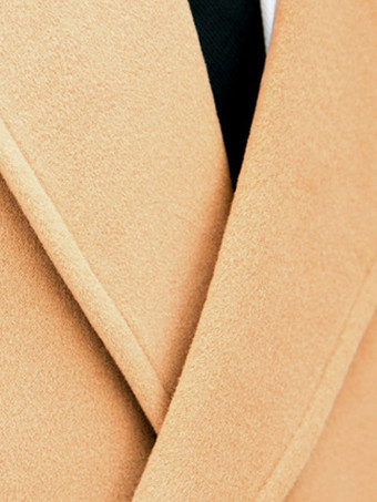 メンズビジネスジャケット マキシコート ダブルブレスト シックなブラックポケット ピーコート