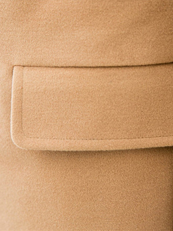 メンズビジネスジャケット マキシコート ダブルブレスト シックなブラックポケット ピーコート