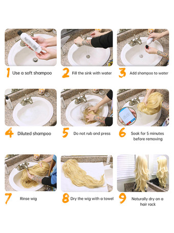 女性用ロングウィッグ ライトゴールド ストレート 耐熱ファイバー エレガント 乱れたロング 合成ウィッグ