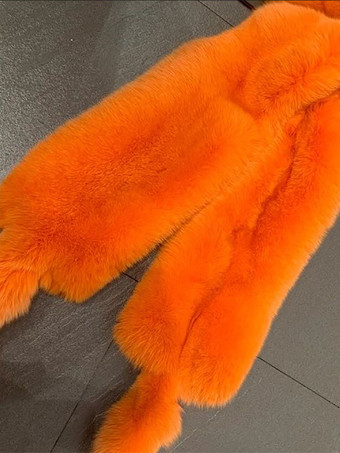 オレンジ 女性用ポンチョ ブラックケープ