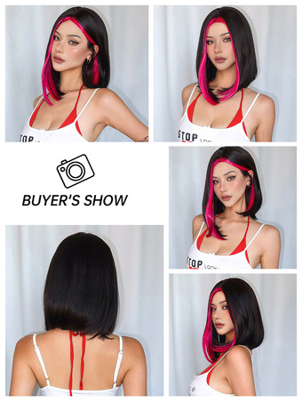 合成ウィッグ ブラック ピクシーズ ボーイカット 耐熱ファイバー ハイライトヘア ショート ガールズ ショートウィッグ 女性用