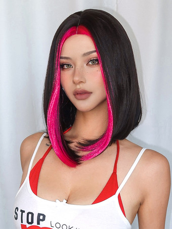 合成ウィッグ ブラック ピクシーズ ボーイカット 耐熱ファイバー ハイライトヘア ショート ガールズ ショートウィッグ 女性用