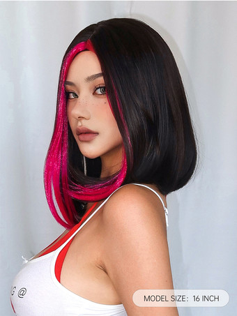 合成ウィッグ ブラック ピクシーズ ボーイカット 耐熱ファイバー ハイライトヘア ショート ガールズ ショートウィッグ 女性用