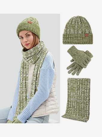 オリーブカラー女性のための美しいスカーフ