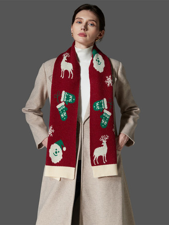 女性用スカーフ 美しいカラーブロック