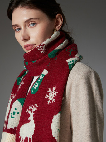 女性用スカーフ 美しいカラーブロック