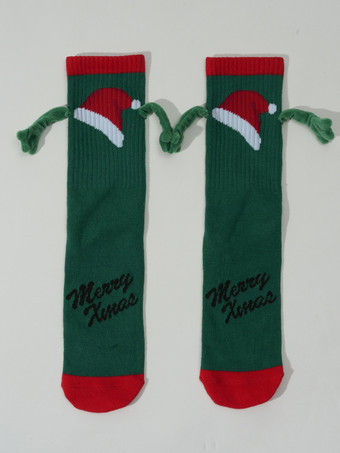 グリーン ソックス グリーンカラーブロック