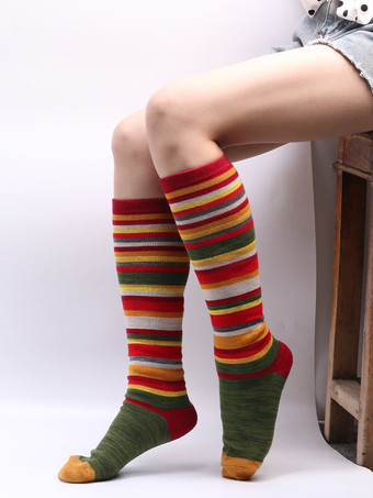 ダークグリーンソックス ダークグリーン カラーブロック