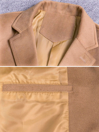 メンズスーツコート ミドル丈ビジネスコート 英国スタイルフォーマルウールスーツ