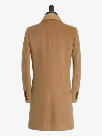 メンズスーツコート ミドル丈ビジネスコート 英国スタイルフォーマルウールスーツ