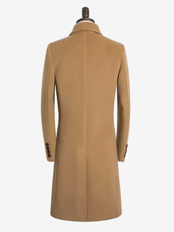 メンズスーツコート ターンダウンカラー カジュアル エレガント シングルブレストコート