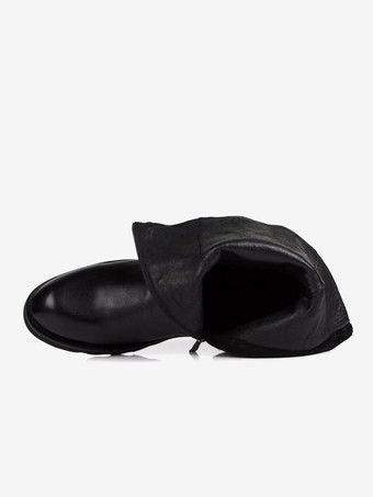 メンズ チェルシーブーツ 牛革 シック ブラック スリップオン アンクルブーツ