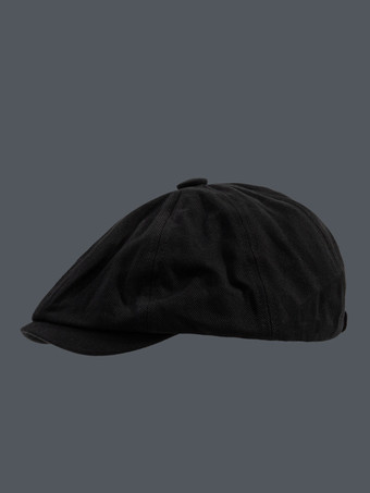 ブラック メンズシックカジュアルハット