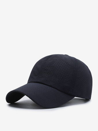 ダークネイビー男性用帽子 野球帽 通気性のあるサンフィッシングキャップ