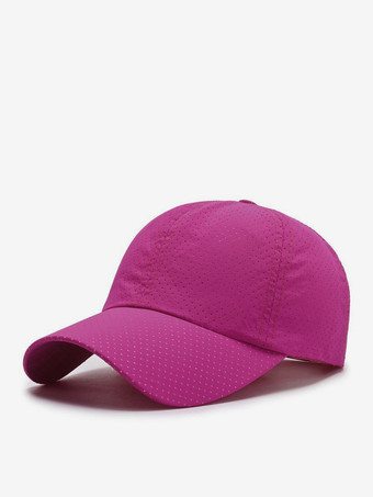 ローズレッド男性用帽子 野球帽 通気性のあるサンフィッシングキャップ