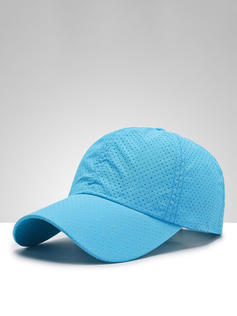ライトスカイブルー男性用帽子 野球帽 通気性のあるサンフィッシングキャップ
