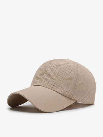 カーキ 男性用帽子 野球帽 通気性のあるサンフィッシングキャップ