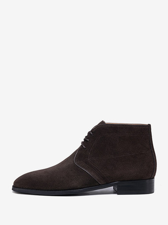 ディープブラウンメンズ マーティン ワークブーツ 牛革 クラシック コーヒーブラウン アンクルブーツ