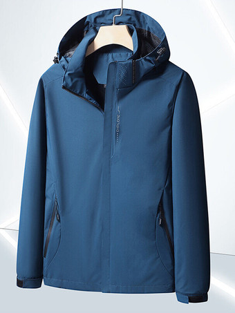 メンズ カジュアル 長袖 パーカー ジップ付き フード付き ジャケット