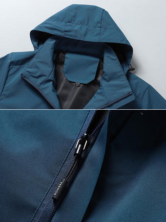 メンズ カジュアル 長袖 パーカー ジップ付き フード付き ジャケット