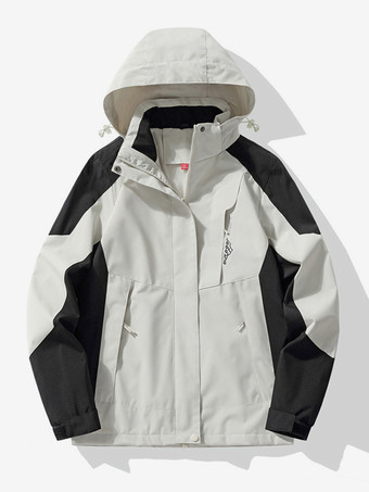 メンズジャケット アウトドア 防風 ワークウェアジャケット トレンディ 大きいサイズ カラーブロックコート