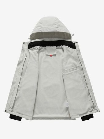 メンズジャケット アウトドア 防風 ワークウェアジャケット トレンディ 大きいサイズ カラーブロックコート