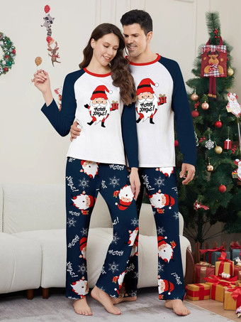 家族で揃うクリスマスパジャマ 子供用 赤ちゃん用 ポリエステル クリスマス柄 パンツ トップ