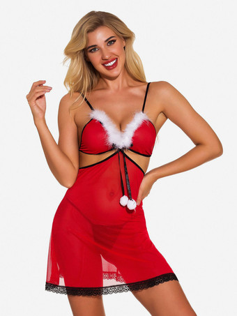 クリスマス レッド Tバック ドレス クリスマス コスチューム