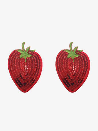 レッド 乳首カバーランジェリー 室内用 セクシー クリスマス柄 リボン レッド ニプレス